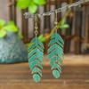Vintage Hong Kong Style Boho Earrings Retro Metal Ethnic Earrings Dangle Earrings  Daily Jewelry