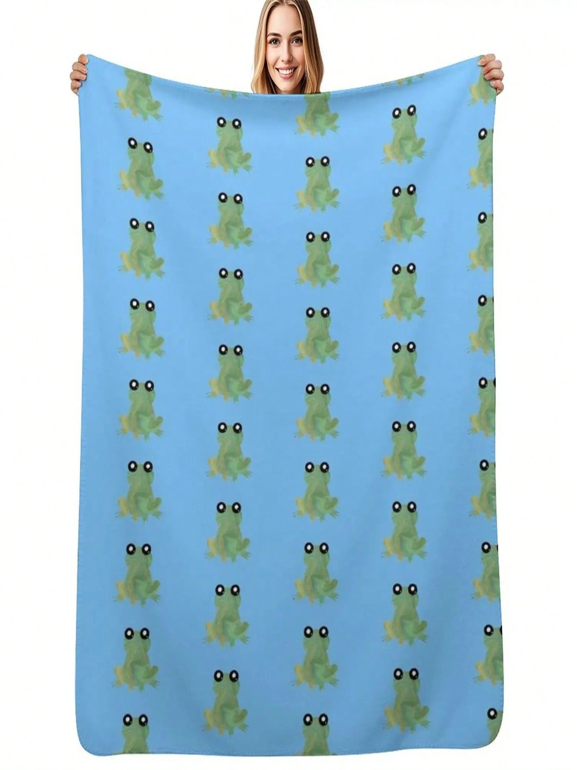 Marble Frog Throw Blanket Decorative Sofa  Soft Big Luxury Thicken Blankets 75X95CM