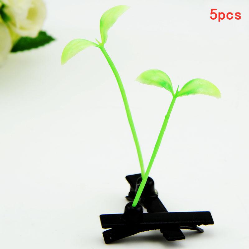 

5Pcs/set Novelty Cute Bean Sprouts Hair Clips for Girls Fun Children Flowers Hairpin Fashion Unisex Headwear Hair Ornaments