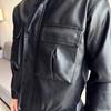 Autumn and winter new men's leather jacket trendy locomotive PU leather jacket casual multi-pocket men's leather jacket