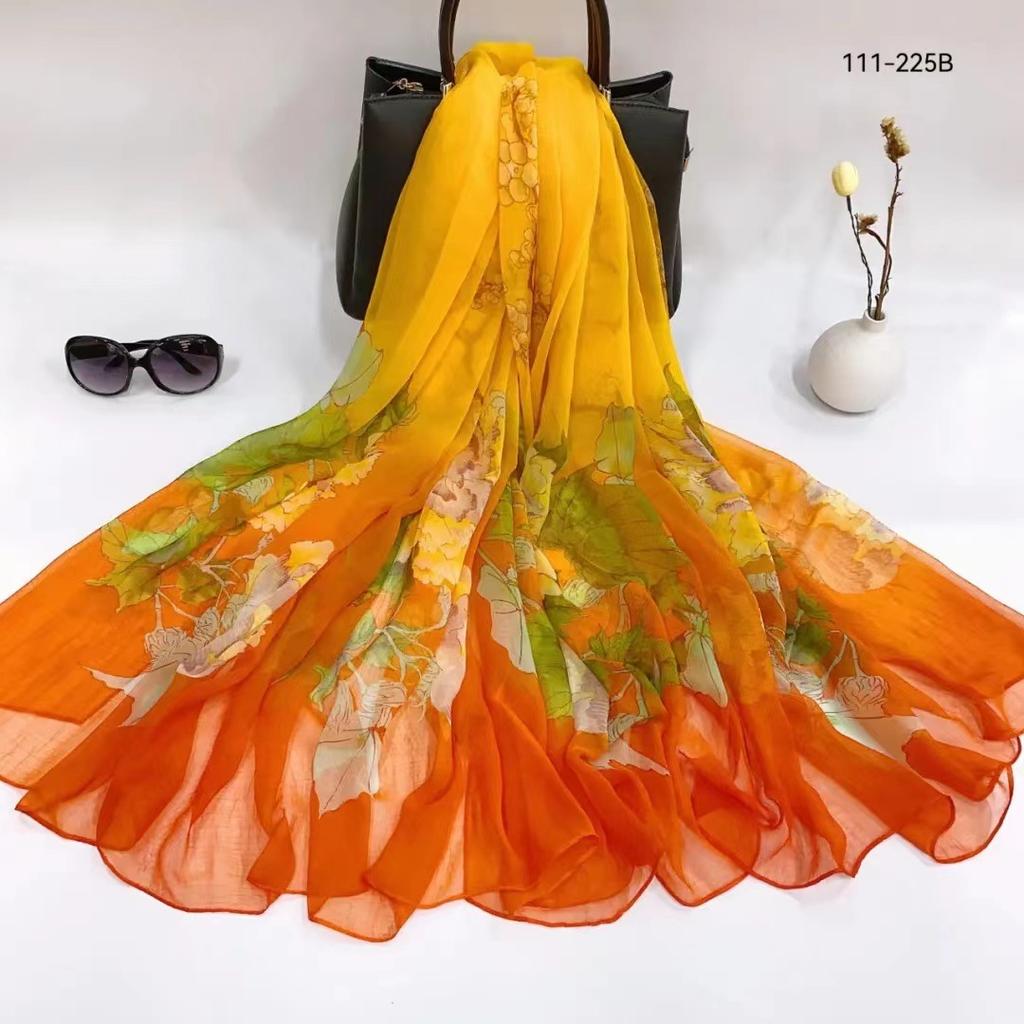 New Floral Bandanas Silk Scarf Women Headband Accessories Handkerchief Neckerchief Fashion Neck Scarfs Satin Ladies Foulard 2024