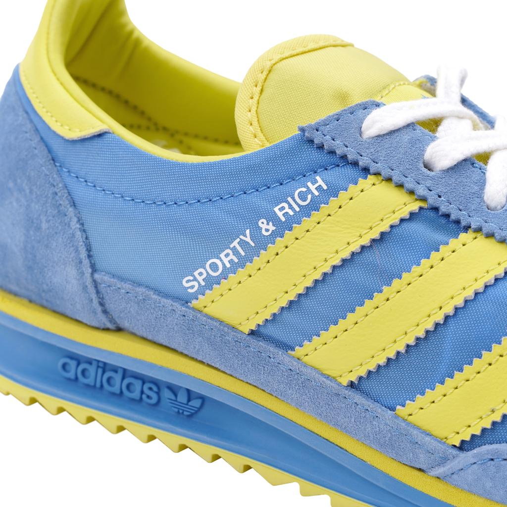 Sporty & Rich x adidas SL72 OG Real Blue Dámské tenisky Světle žlutá Cloud White JH6701