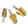 3PCS PPR Pipe Reamer Bits High Carbon Steel PVC Pipe Fitting Expander Step Drill Bit Kit Hex Shank 1