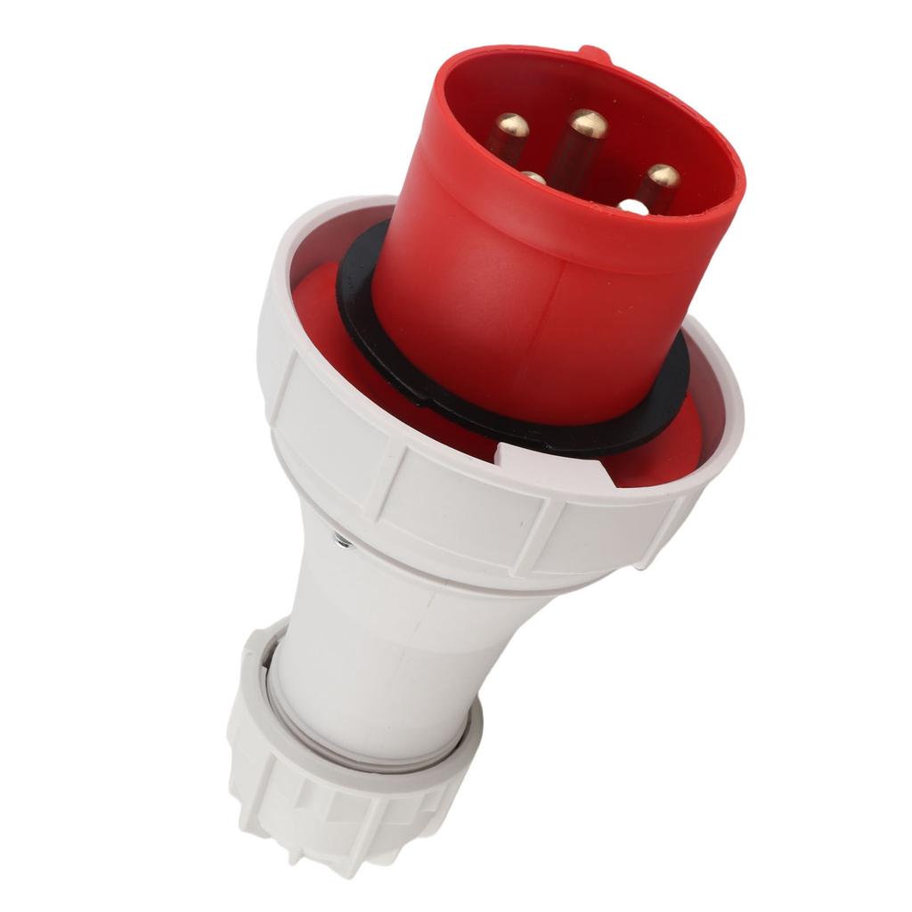 Industrial Socket CEE Aviation Connector IP67 Proof 5PIN 63A 220‑415V Red for Outdoor