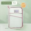 Mesh A4 File Organizer Bag 3 Layers Zipper Design Big Capacity Document Storage Pouch for Office Worker Student Daily Use