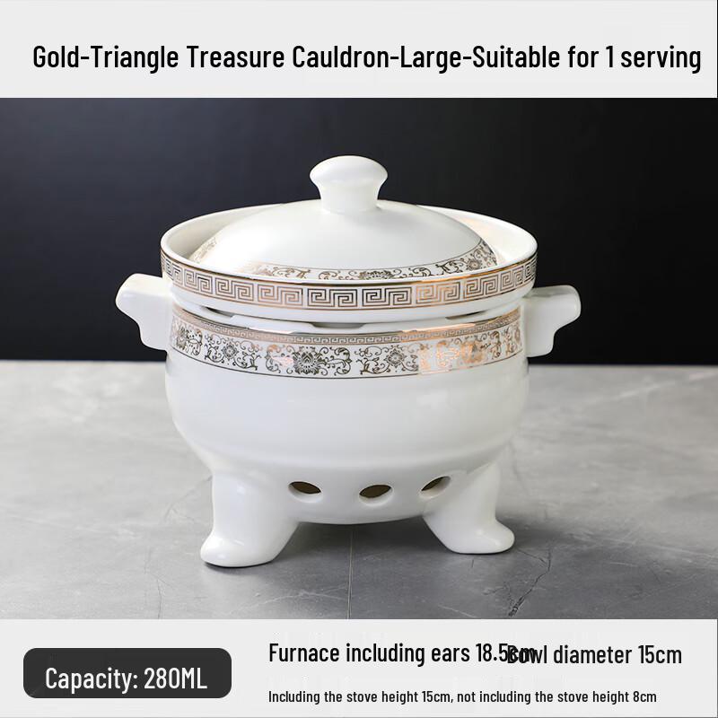 

Individual Dessert & Stew Warmer with Candle Stove