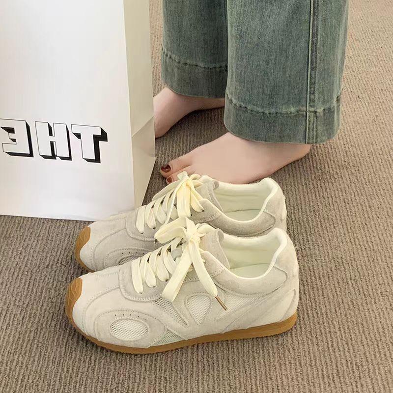 

Student women s autumn mesh breathable soft-soled versatile casual sports shoes women 35 бежевый