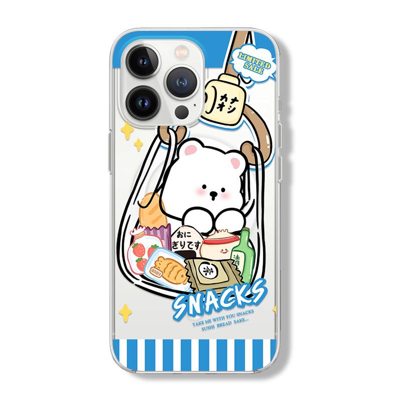 

Zhitai iPhone16 Pro 2-in-1 Magnetic Suction Case for Apple 15 Pro, fits iPhone 14/13/12 with Magnetic Bracket iPhone 12/12 Pro