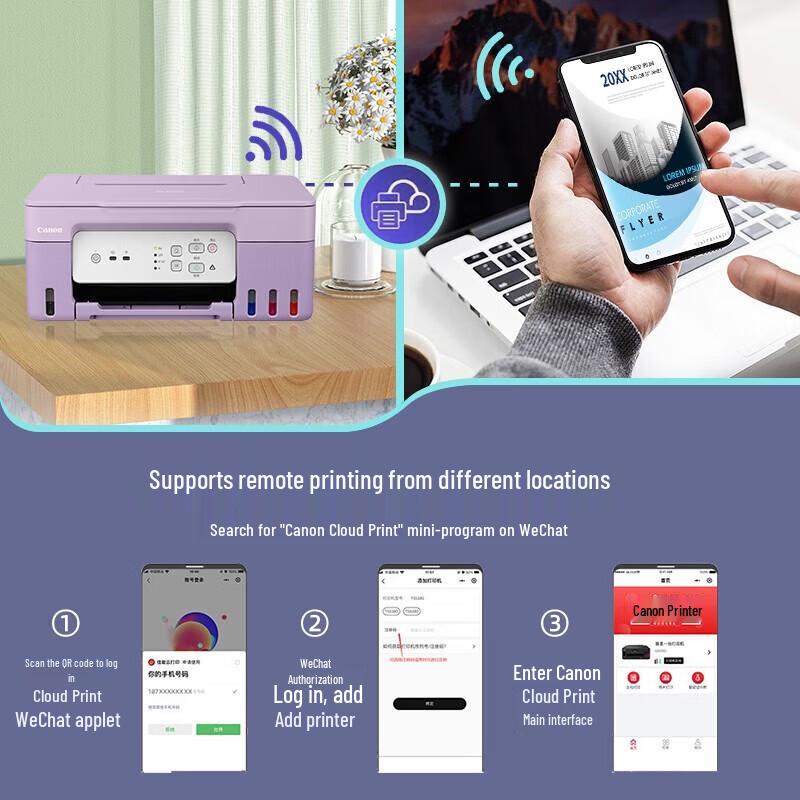 Canon PIXMA G3832 Wireless All-in-One Ink Tank Printer CN plug (adapter included)