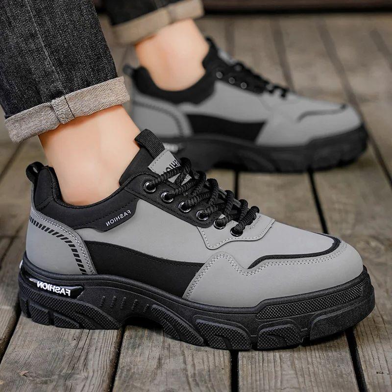 Work Safety Sneakers Outdoor Men Casual Sneakers Fashion Hiking Sneakers Man Runing Shoes Anti-slip Durable Mens Tooling Shoes