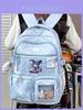 Cute Starry Pattern Girls Backpack With Nylon For School And Teens