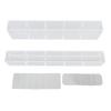 Acrylic Straw Holder for Cabinet Double Sided Adhesive Straw Storage Container for Kitchen Counters and Cupboards