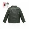 Fashion Boys Bombmer Soft Windproof Leather Motor Jacket For Kids Teens Winer Coat Children's Outfit Clothes