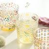 Heat Resistant Borosilicate Glass Flower Cup, Floral Glass Cup, Milk, Juice & Breakfast Drinking Glass