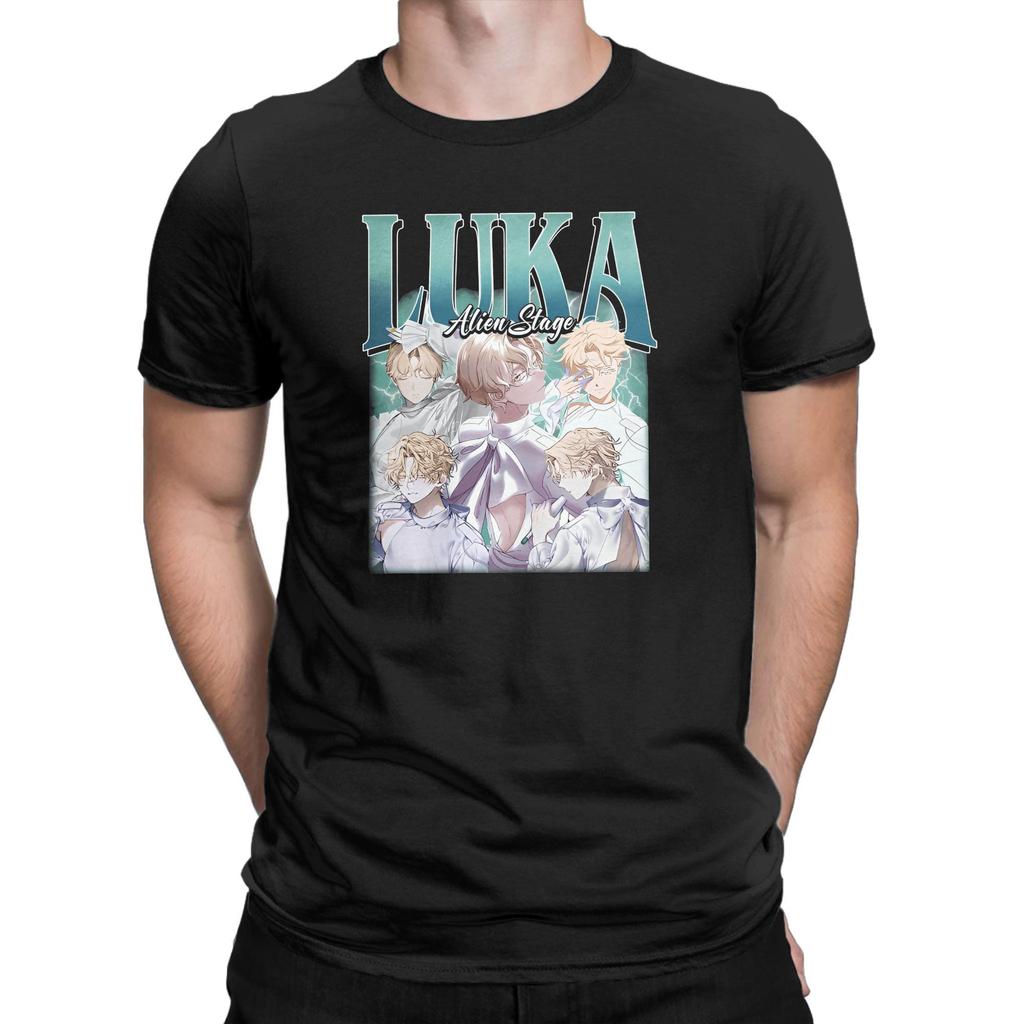 Alien Stage luka T-Shirt Summer Cotton T-Shirts For Male Hipster Casual Tee Shirt Short-Sleeved Y2K Fun Top Tees