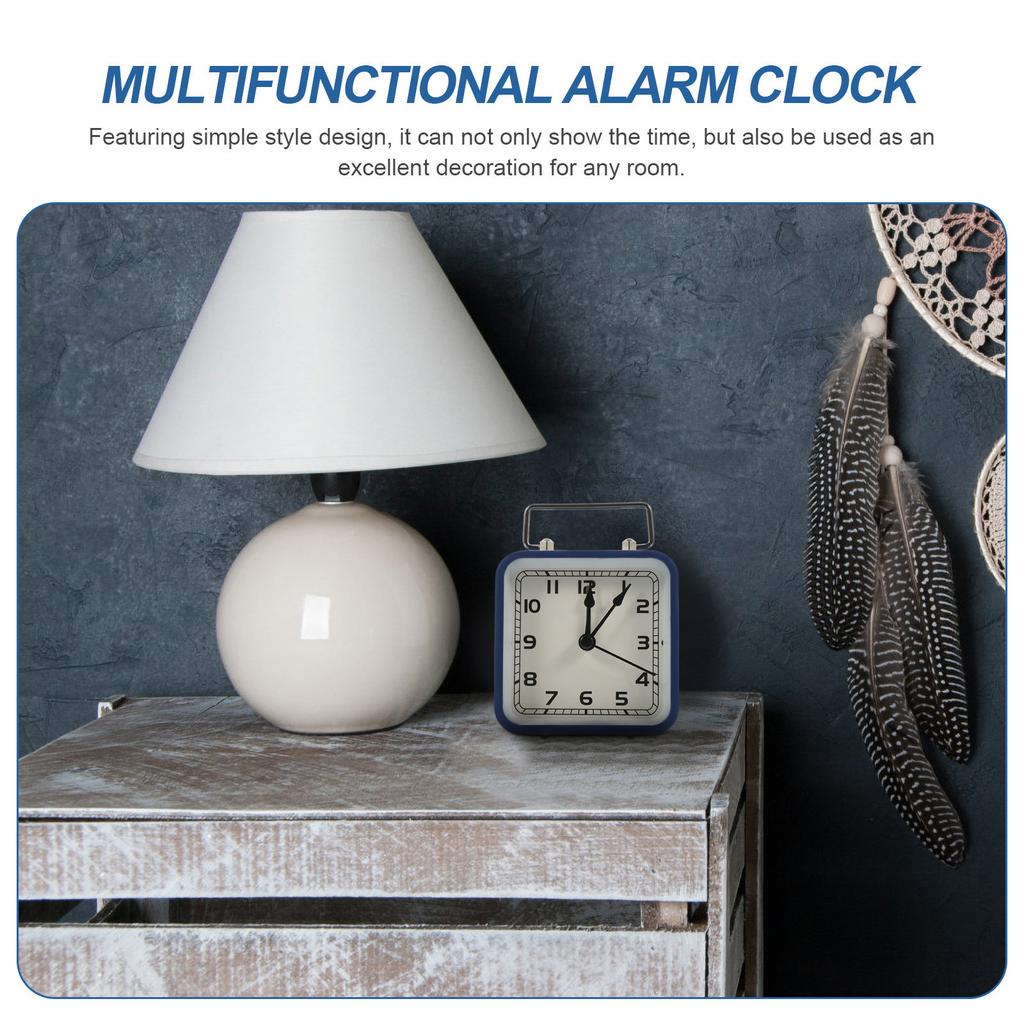 Premium Silent Desktop Alarm Clock Operated for Bedroom Family Home Decorative Table Clock Modern Chic Design