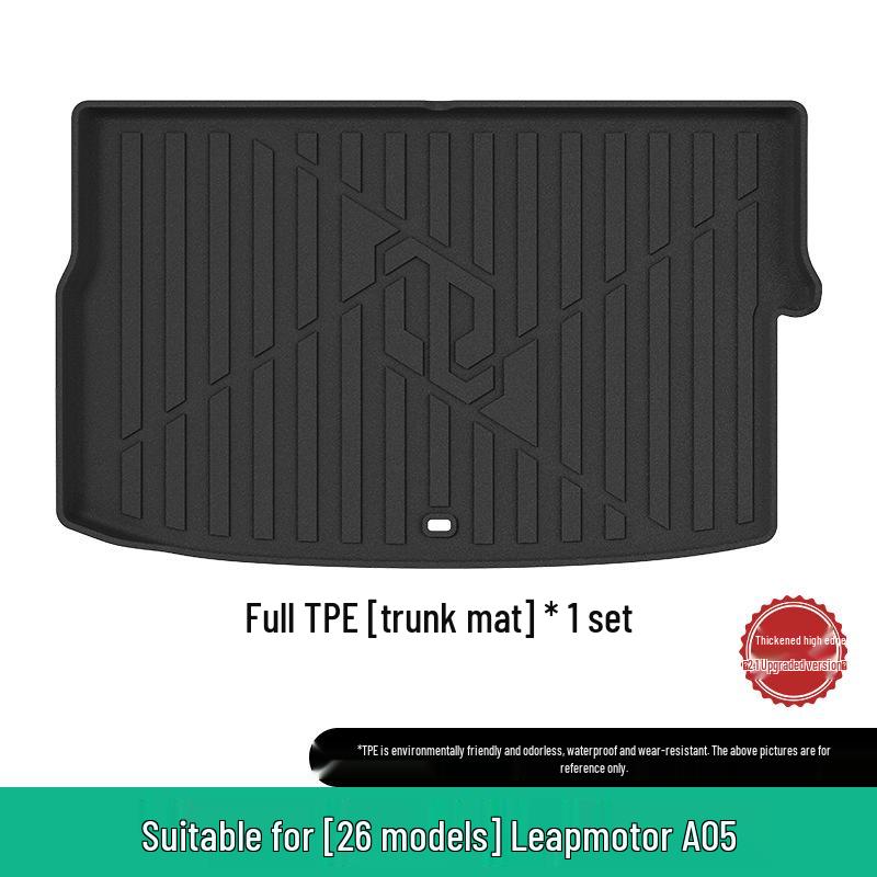 Fits 26 Leapmotor A10 models: custom TPE car floor mats and eco-friendly trunk mat.