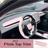 For Tesla Model 3 Highland Model Y Juniper 25 26 ABS Dashboard Cover Trim Air Outlet Panel Cover Sticker Car Interior Parts