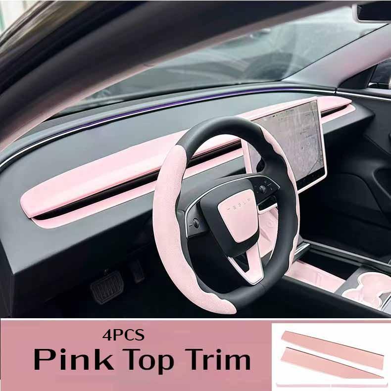 For Tesla Model 3 Highland Model Y Juniper 25 26 ABS Dashboard Cover Trim Air Outlet Panel Cover Sticker Car Interior Parts