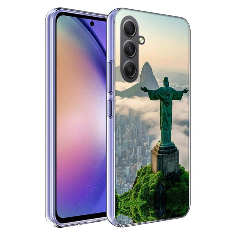 City Brazil Rio de Janeiro Phone Case for Samsung A16 A26 A36 A56 A17 A37 A57 A07 A06 A02S A03 A04S A05S Galaxy Note 20 10 A50S