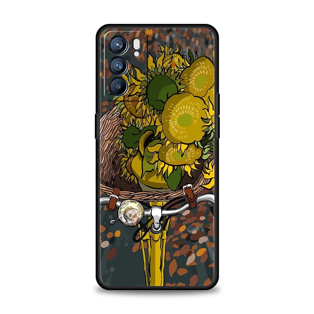 Case For Oppo Reno13 Reno12 Reno11 F Reno10 Pro A54 A53 A95 A76 A74 A57 A98 A80 A79 5G A78 4G Cover Van Gogh Starry Night flower