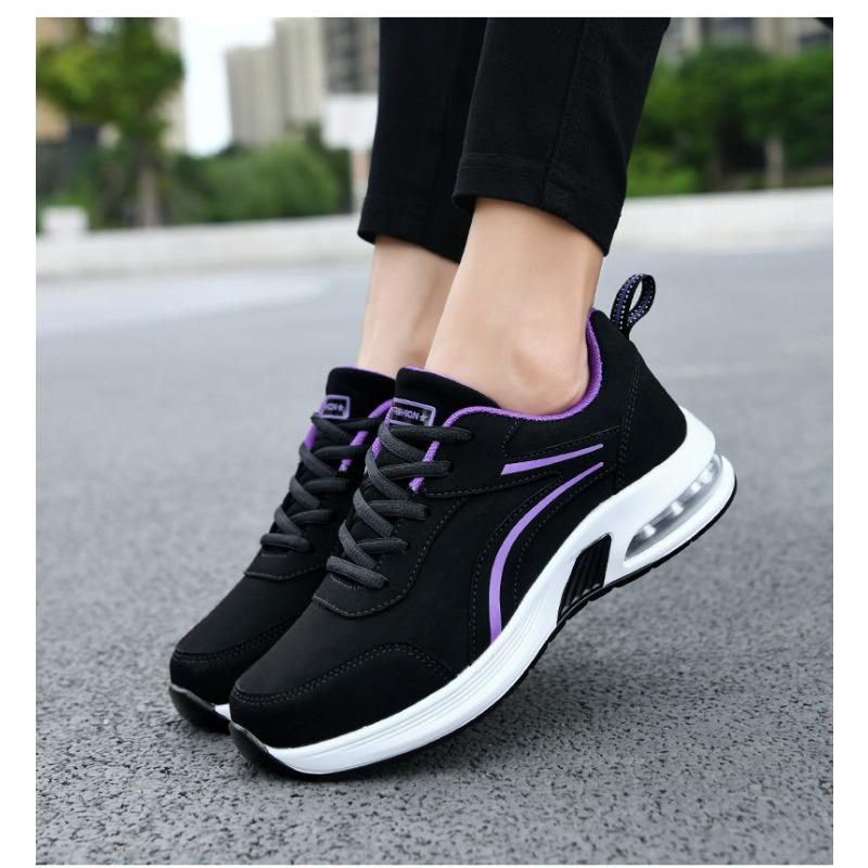 Autumn New Women's Shoes Fashionable and Comfortable Sports Shoes Thick Soled Fly Woven Mesh Casual Sports Women's Shoes