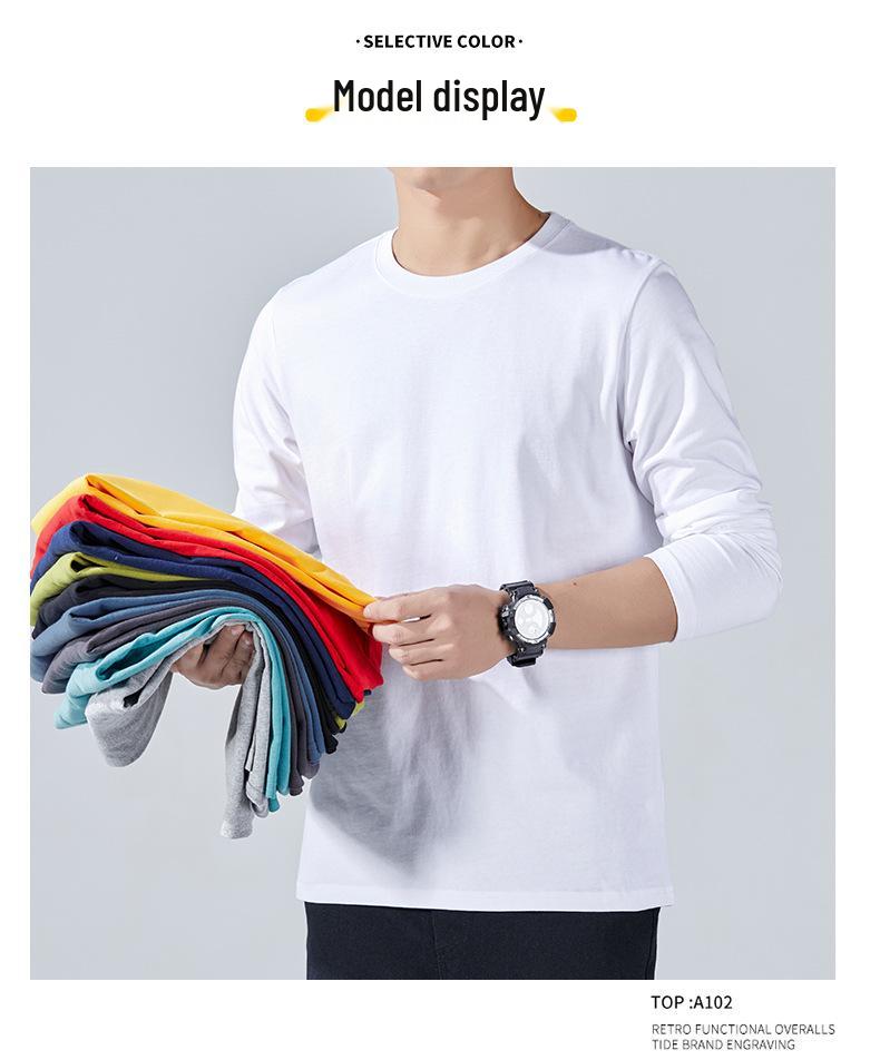 Pánské bavlněné tričko s dlouhým rukávem pro podzimní teambuilding