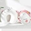 Kids Travel Pillow 2 in 1 Deformable Neck Pillow Soft Ushaped Pillow with Lovely Animal Sleep Companions