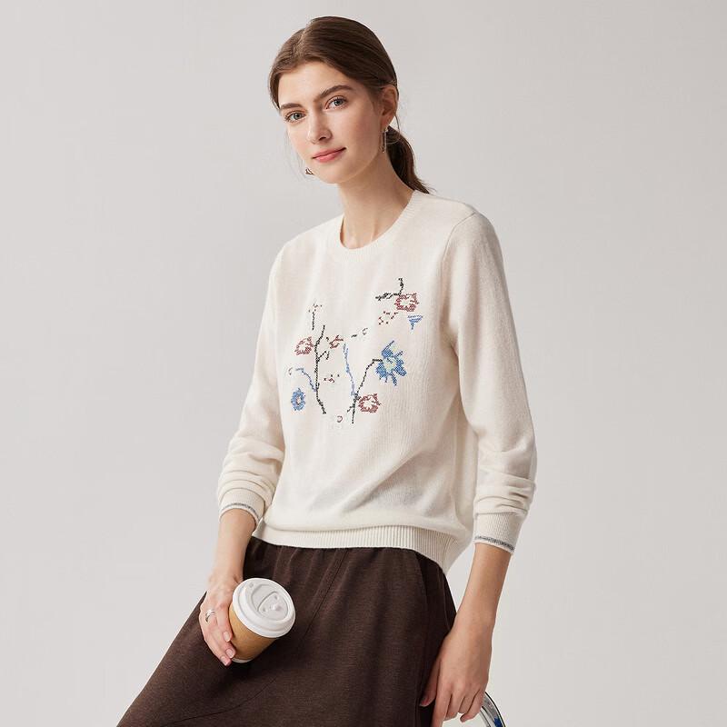 Zhao Jun Women's Embroidered Cashmere Sweater