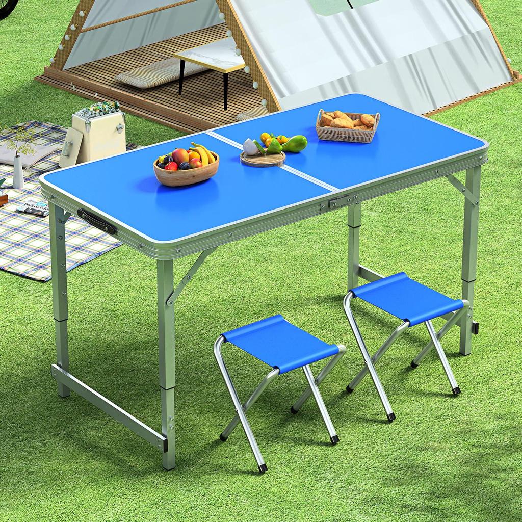 Portable Aluminum Folding Table - Multifunctional Dining, Study, or Outdoor Use