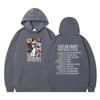 New Spring and Autumn American High Street Kanye Men's and Women's Same Spoofing Character Graffiti Alphabet Hooded Sweater
