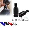 Gear Stick Shift Connector Thread with Screw Wrench Aluminum Alloy Universal Car Manual Gear Shift Knob Adapter For M12x1.25