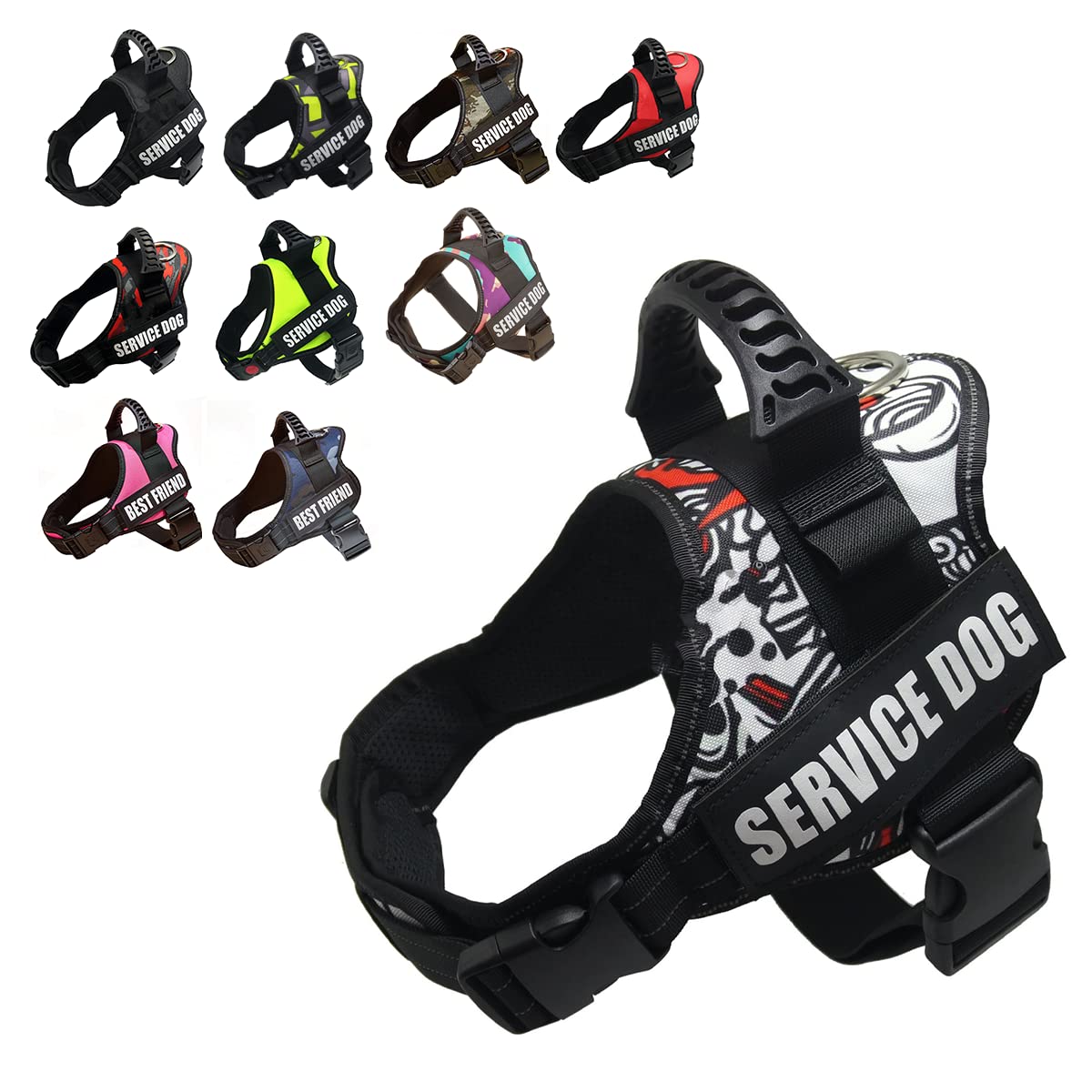 

Собака средняя собака ID-жетон питомец регулируемый тренировочный не скользящий ночь мягкий удобный собака легкая прогулка популярный собака товары для выгула собак граффити шлейка,