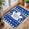 Toronto Maple Leafs Winter Knit Style Patterned Carpet, Non Slip Mat Suitable for Living Room and Bedroom Sofas