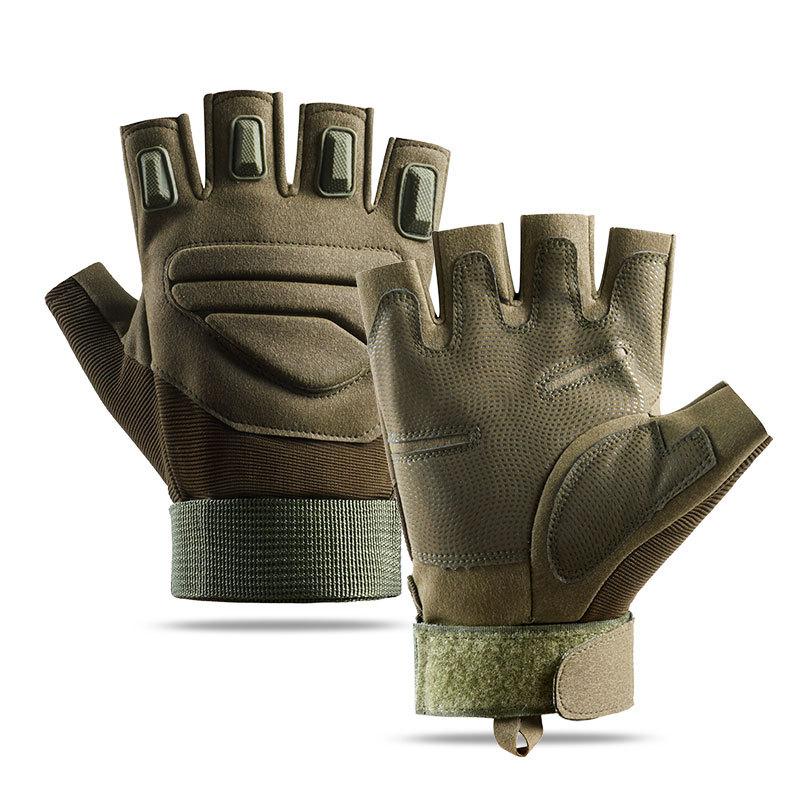 Outdoor gloves half finger non-slip wear-resistant tactical gloves full finger touch screen sports riding protection