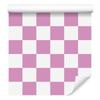 Checkerboard Wallpaper Powder Pink and White for Living Room and Bedroom 50x1000