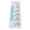 Hand Washing Instruction Sign Poster Water Proof Self Adhesive Hand Washing   for School Restaurant