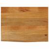 VidaXL Table Top with Live Edge 80x60x2.5 Cm Solid Mango Wood 370548