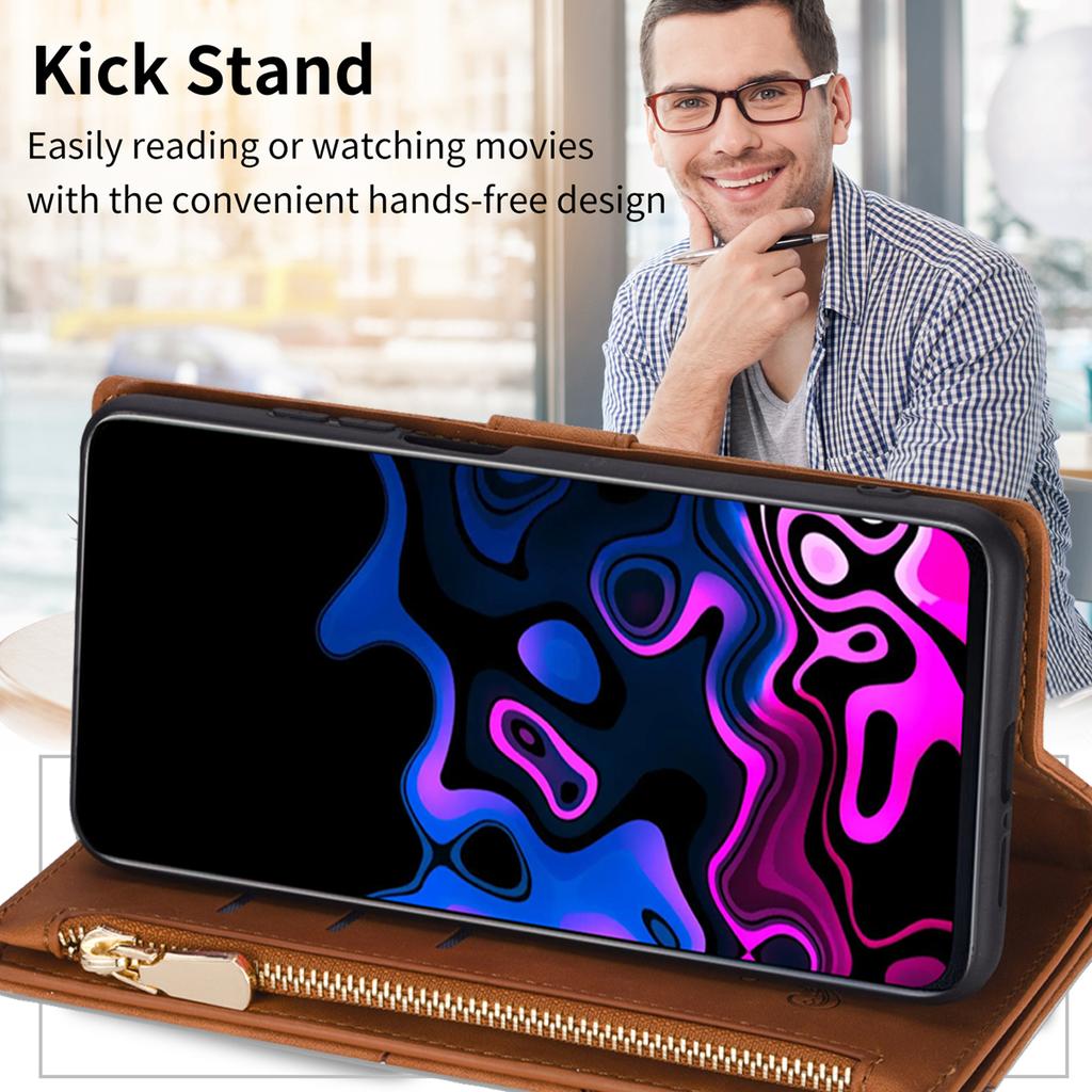 For Samsung Galaxy S25+ Wallet Case Color Splicing Leather Phone Cover with Stand