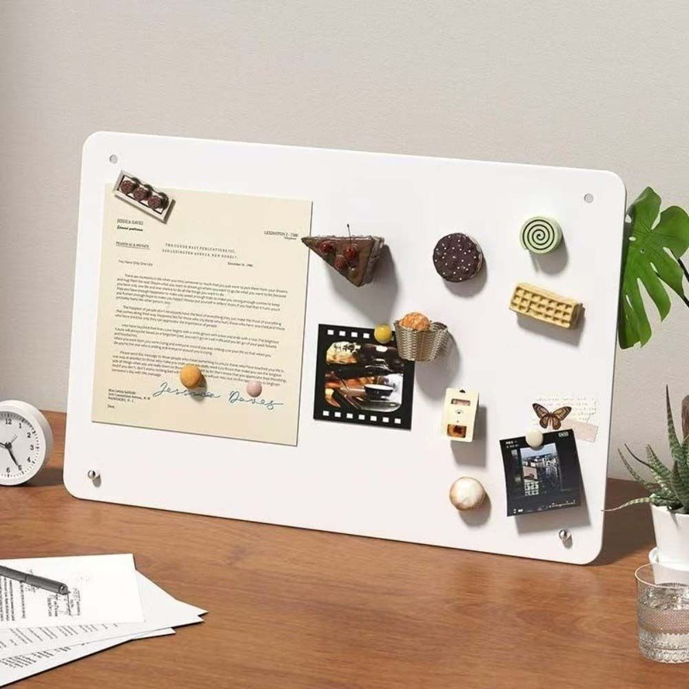 Photo Display Magnet Bulletin Board Metal Blackboard Billboard Magnetic Board  for Coffee Shop