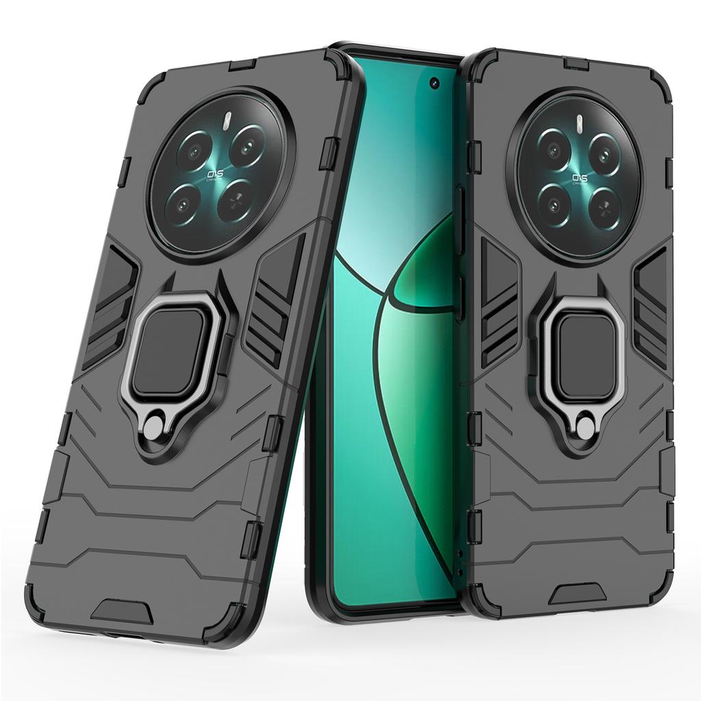 Pro Realme 12 4G/12+ 5G Pouzdro Prsten Stojánek PC+TPU Proti Poškrábání Kryt na Telefon