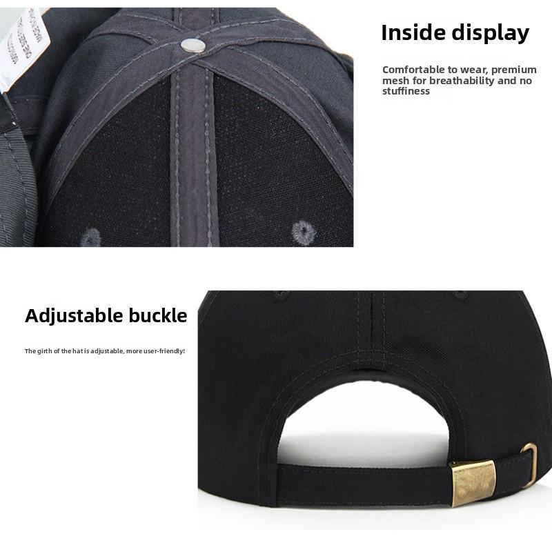 Plus Size Baseball Cap Men'S Fashion Trendy Adjustable Snapback Outdoor Sunshade Hat Large Head Four Seasons Truck Driver Hat