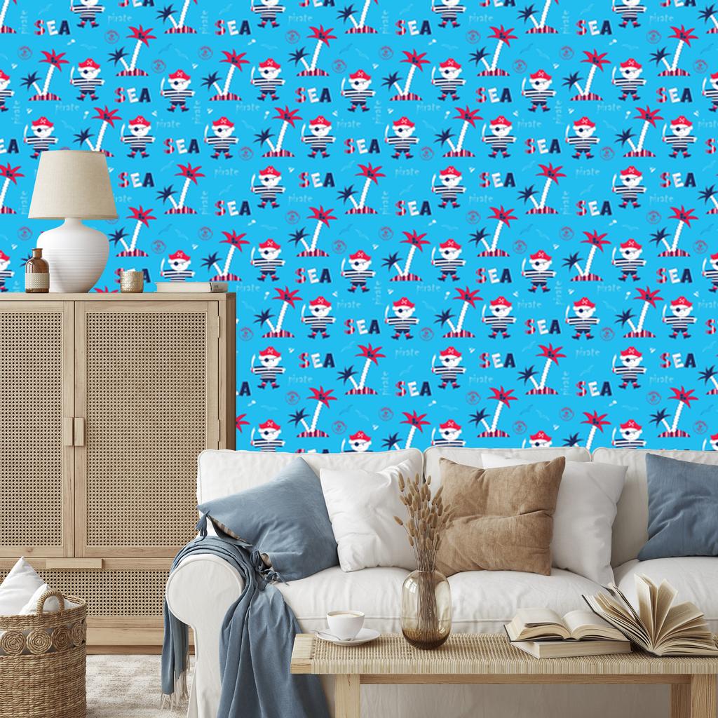 Pirates wallpaper for living room and bedroom 50x1000