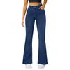 Women's High Waist Denim Jeans Flared Leg Stretchy Casual Pants with Classic Five Pocket Design Suitable for Everyday Wear
