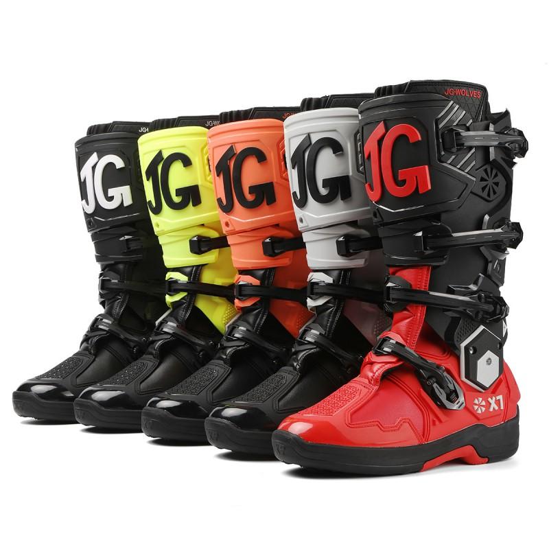 J-WOLVES Off-Road Motorcycle Boots Men Women Trail Enduro Riding Shoes Waterproof Anti-Slip Shock Absorption