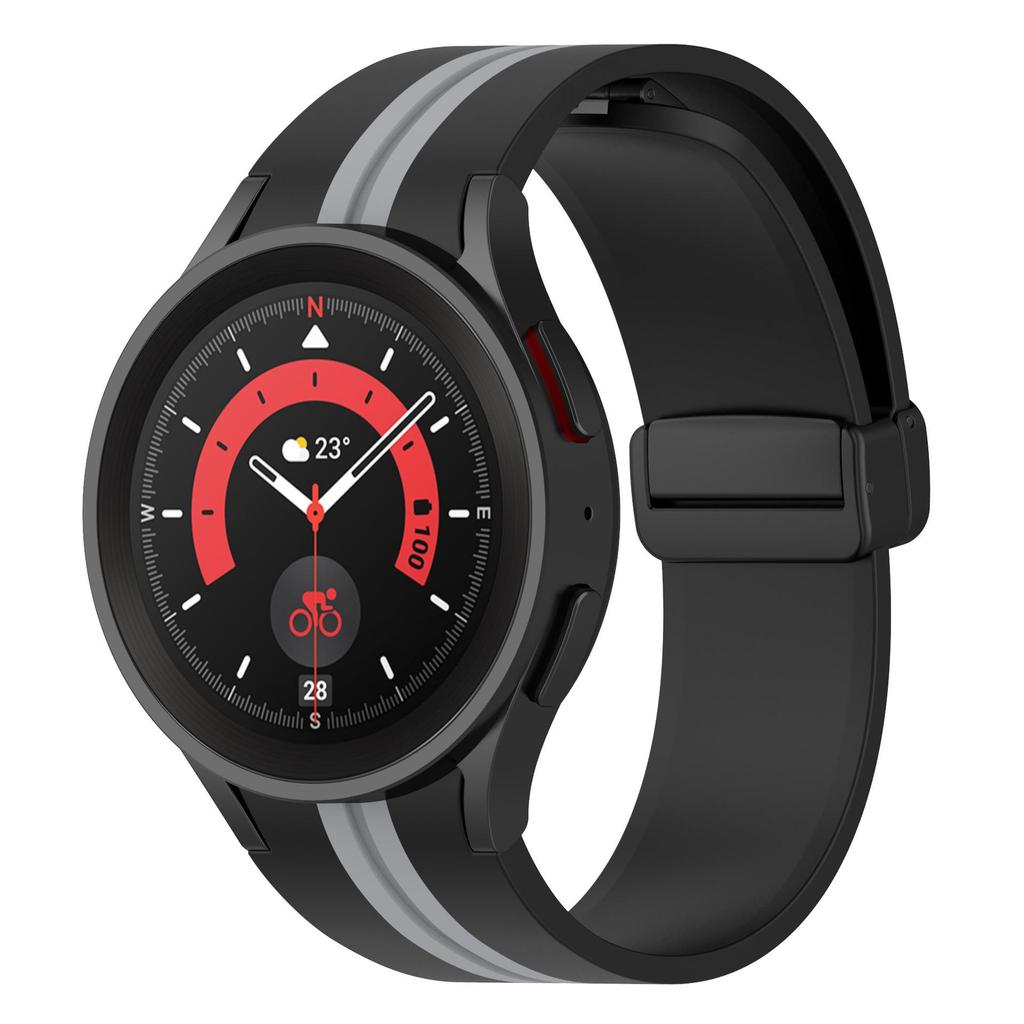20mm Silicone Strap For Samsung Galaxy Watch 7/6/5/4 40mm 44mm 5Pro 45mm Magnetic Bracelet Galaxy Watch 6 Classic 47/43mm Band
