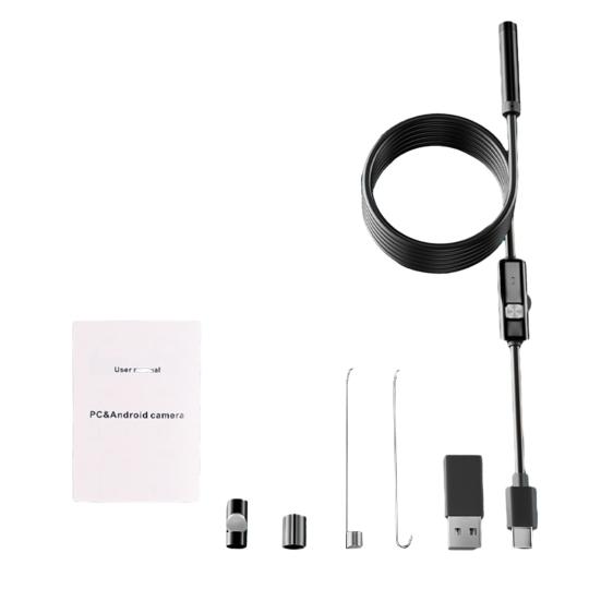 Endoscope Camera 1920P HD-compatible with 8 LED Lights Waterproof Inspection Camera Type-C Endoscope for Fish Car Engines