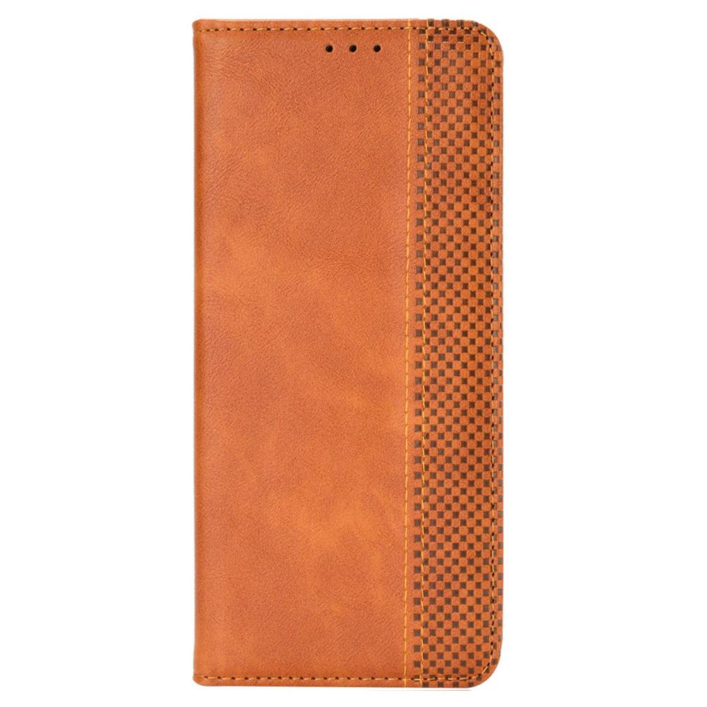 Stand Case for Honor 90 Lite 5G/X50i 5G Magnetic Shell Retro PU Leather Phone Wallet Flip Cover