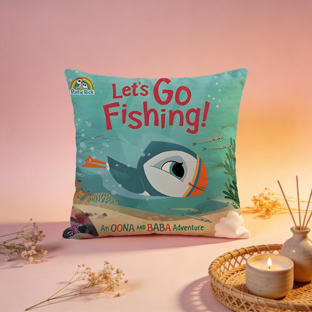 Hot PPuffin Rockiou Cushion Cover Comfortable Durable Pillow Cover MultiScene for Home Office Car Sofa
