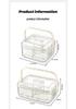 Portable Fruit Storage Bowl with Compartments and Lid
